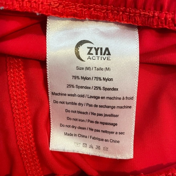 Zyia Everywhere Zipper Jogger Red Size Medium - Picture 6 of 12
